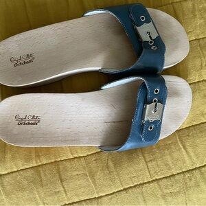 Dr. Scholl's Navy Buckle Sandals